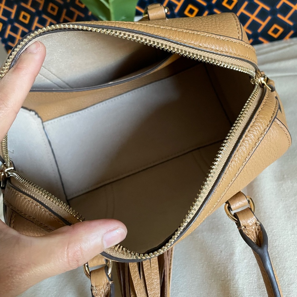 New✨  tory burch thea mini satchel  (brown) crossbody shoulder bag 146449 - Picture 6 of 14